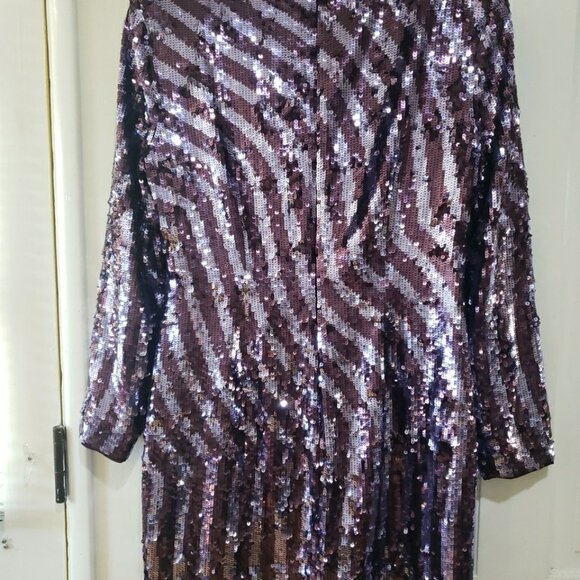 & Other Stories Dress Purple Sequin Los Angeles Atelier Mini Night Out Party 10 - Picture 6 of 8